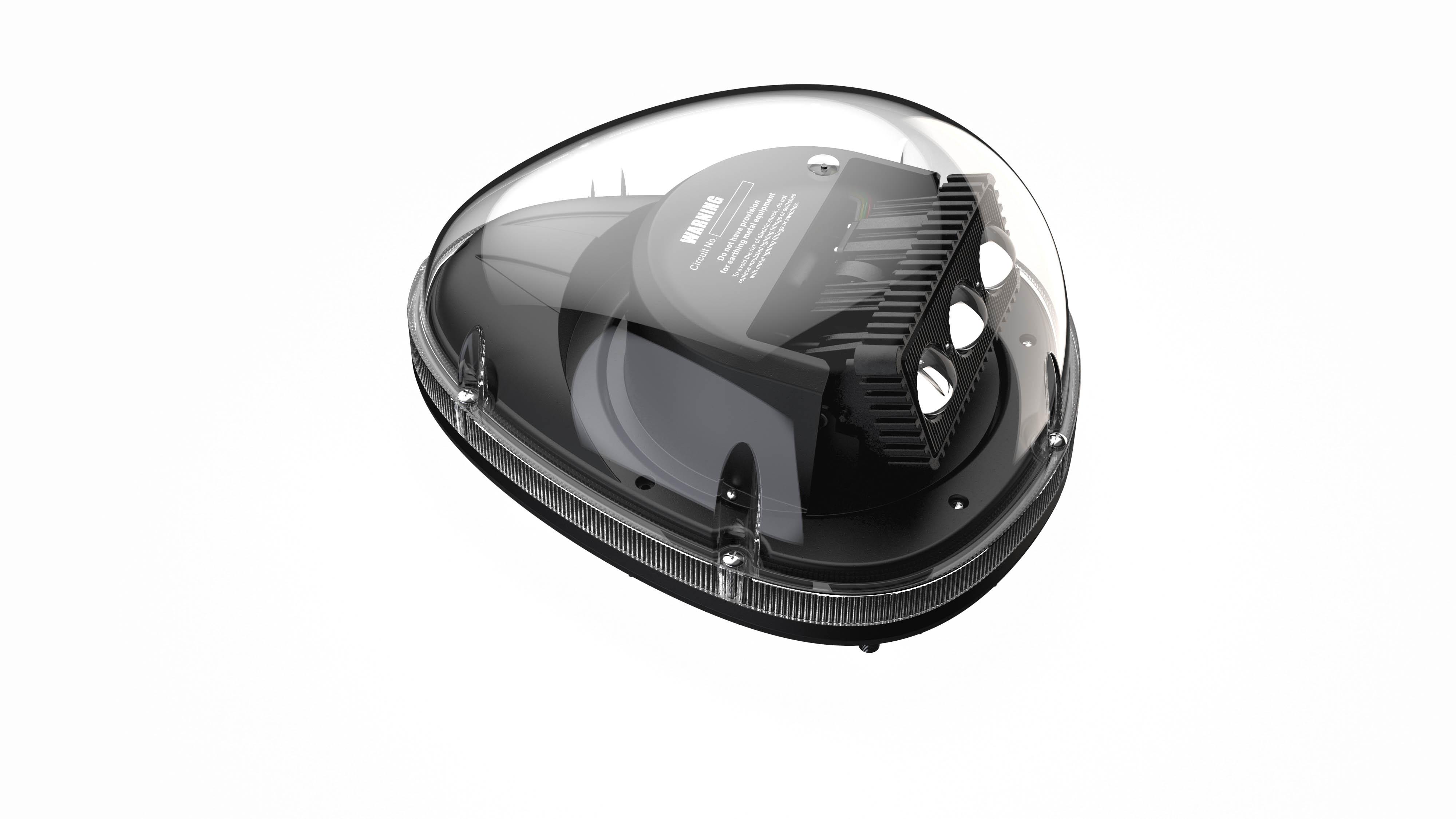 360° motorized LED searchlight